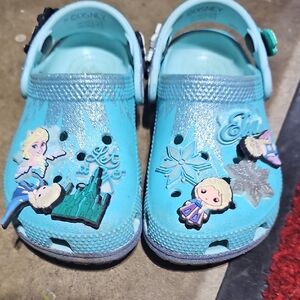 Disney Blue Sandals with Cartoon Charms